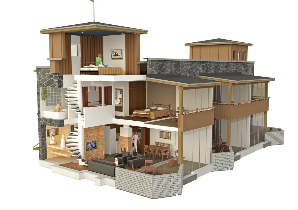 Vuokatin Aateli Castle Apartman Vuokatti Kültér fotó